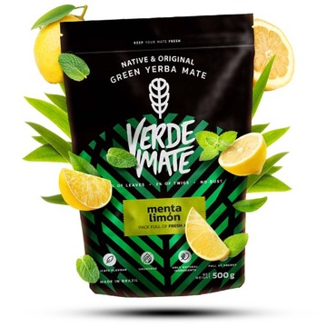 Yerba Verde Mate Green Menta Limon Lemon 500г