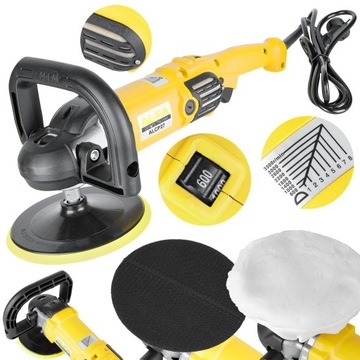 SZLIFIERKA POLERKA SAMOCHODOWA MASZYNA POLERSKA OSCYLACYJNA REGULACJĄ ELEKT