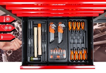Tool Trolley 12 Drawladfr4038+ стена+ оборудование 338EL. FR4000