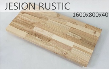 Blat do biurka drewno jesion rustic 1600x800x40