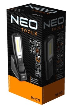 NEO LAMP СВЕТИЛЬНИК ДЛЯ МАСТЕРСКОЙ 550LM COB LED + ОСНОВАНИЕ 360° + ЗАРЯДНОЕ УСТРОЙСТВО 99-071
