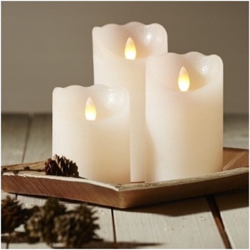 НАБОР ВСТАВКИ 3X СВЕТОДИОДНЫЕ СВЕЧИ ДВИЖУЩЕГОСЯ ПЛАМЯ ВЕЧНАЯ СВЕЧА ECO