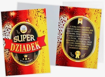 KARNET życzenia DLA DZIADKA na DZIEŃ BABCI babcia i dziadek dla DZIADKÓW