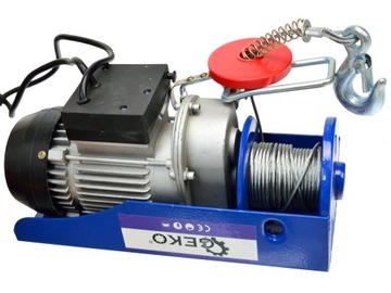 СТРОИТЕЛЬНАЯ ЛЕБЕДКА 230В ЭЛЕКТРИЧЕСКАЯ ТРОСОВАЯ ЛЕБЕДКА 150кг 300кг