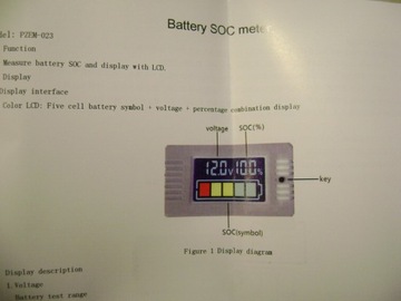 Индикатор емкости заряда аккумулятора