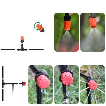 Набор для орошения Сад Фруктовый сад Цветочные горшки Сад Эмиттеры для растений Труба 50 м