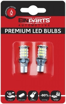 W16W ŻARÓWKI LED x2 MARKOWE WSTECZNE COFANIA W16W