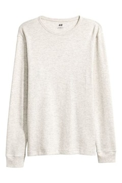 H&M Top z waflową fakturą koszulka męska 42 XL