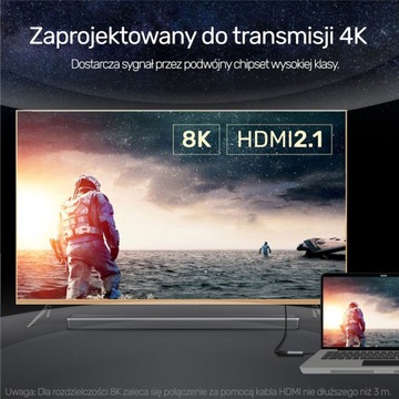 Адаптер USB Type-C -> HDMI 2.1 8K Unitek V1414A