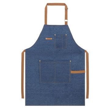 Fartuch męski kuchenny kelnerski MOCNY jeans grill