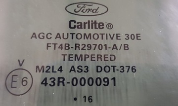 ОКНО КУЗОВА ЛЕВОЕ ЗАДНЕЕ FORD EDGE SPORT 16 лет