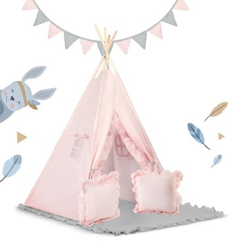 Детская палатка TIPI TEEEE Гирлянда Подушки БОЛЬШОЙ СТАБИЛИЗАТОРНЫЙ КОВРИК