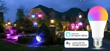 E27 13 Вт RGB+CCT Smart WiFi светодиодная лампа с регулировкой яркости
