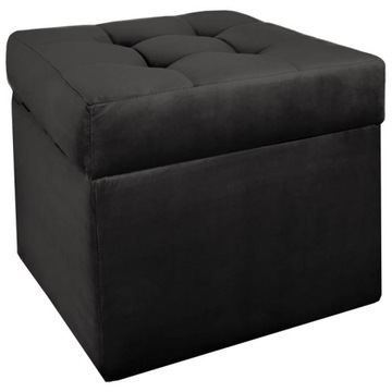 Nowoczesna otwierana pufa 45x45 w kolorze ant