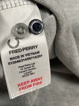 Fred Perry polo dziecięce męskie szare logo M L