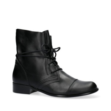 Arturo Vicci Botki czarne sznurowane 38