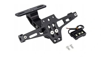 UCHWYT MOCOWANIE DO TABLICY REJESTRACYJNEJ MOTOCYKLA PODŚWIETLENIE