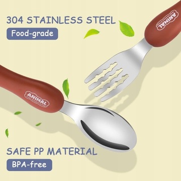 pokrowce dziecięce, 4 szt. łyżka i widelec