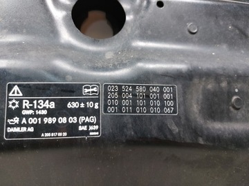 KAPOTA KRYT MOTORU MERCEDES TŘÍDA C A205 205 G