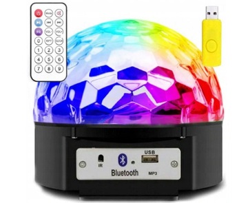KULA DISCO PROJEKTOR DYSKOTEKOWY REFLEKTOR RGB XL