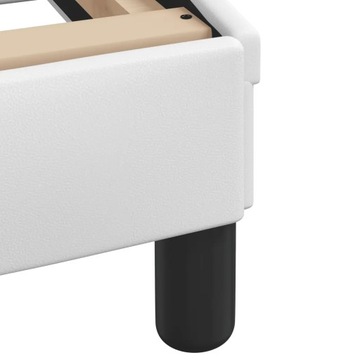 vidaXL Каркас кровати с изголовьем, черный, 140x190 см, искусственная кожа