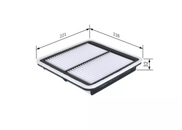 BOSCH F 026 400 206 FILTR VZDUCHU