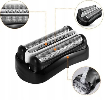 ЛЕЗВИЯ ДЛЯ БРИТЬЕВ ДЛЯ BRAUN 340S 360S 380S 3000S ЧЕРНЫЕ