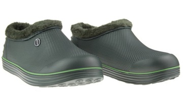 Сапоги резиновые женские, короткие, УТЕПЛЕННЫЕ, Оливковые, размер 39