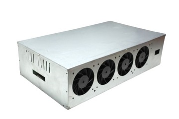 Майнер криптовалюты с 8 видеокартами BOX