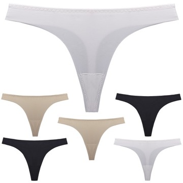 6xStringi damskie Iwona bezszwowe S/M