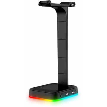 ПОДСТАВКА, ДЕРЖАТЕЛЬ ДЛЯ НАУШНИКОВ, СВЕТОДИОДНАЯ ПОДСВЕТКА RGB, НАСТОЛЬНАЯ ВЕШАЛКА