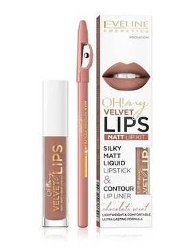 Eveline Oh! My Lips Zestaw do Makijażu Ust 14 Choco Truffle