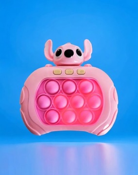 GRA ZRĘCZNOŚCIOWA STITCH POP IT ANTYSTRESOWA ELEKTRYCZNA STICH RÓŻOWY
