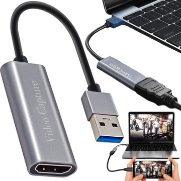 KARTA PRZECHWYTYWANIA NAGRYWANIA VIDEO OBRAZU GRABBER HDMI USB 4K USB 3.0