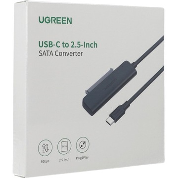 Адаптер USB-C для HDD SSD 2.5 SATA Ugreen