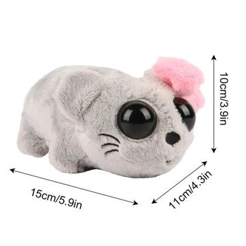 Sad Hamster Plush With Sound Hamster Doll With Built-In Violin Sound Soft