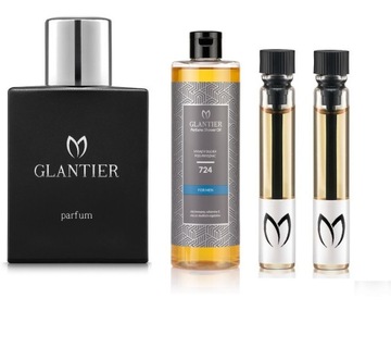 f4 GLANTIER 724 zestaw o wartości 105,00 premium olejek próbki