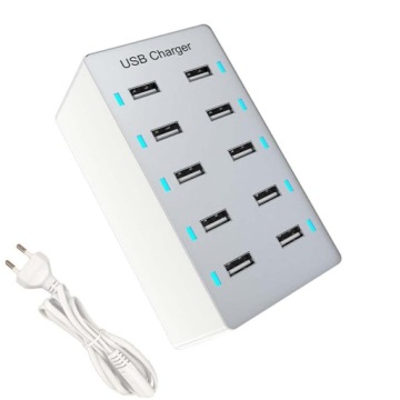БЛОК ПИТАНИЯ Настенное зарядное устройство 10 портов USB 50 Вт 10 А