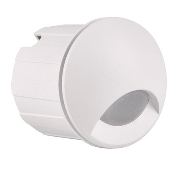 LAMPA SCHODOWA Q1 IP44 BIAŁA 230V WPUSZCZANA
