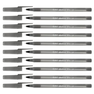 DŁUGOPIS BIUROWY BIC Round Stic czarny 10szt