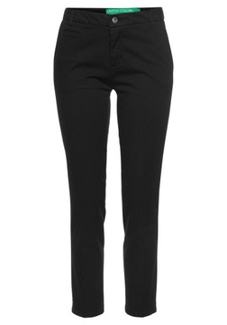 United Colors of Benetton CZARNE SPODNIE DAMSKIE 42