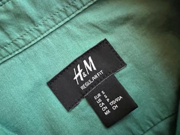Koszula H&M zielona sportowa S / 1130