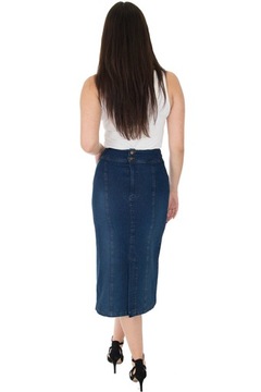 SPÓDNICA JEANS MAXI (38-58) KOLORY r.40