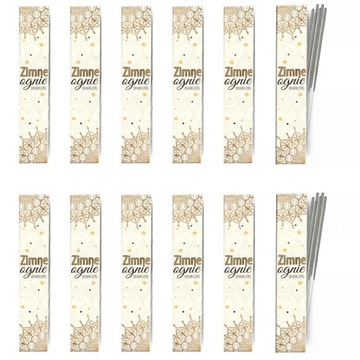 ZIMNE OGNIE NA WESELE ŚLUB URODZINY 28cm 120 sztuk