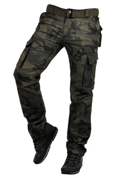 it096-9 р. 42 БРЮКИ РАБОЧИЕ, СВОБОДНЫЙ ПОЯС, КАМУФЛЯЖ.