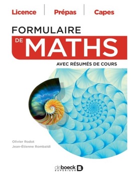Formulaire de maths: Avec résumés de cours Formularz matematyczny