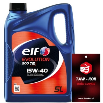 OLEJ MINERALNY SILNIKOWY ELF EVOLUTION 500 TS 15W40 5L ORYGINALNY BENZYNA