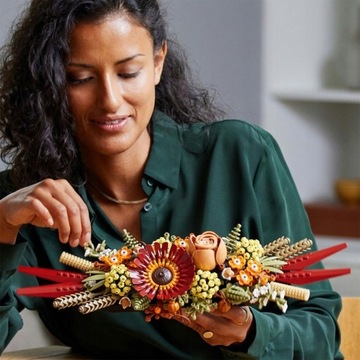 LEGO ICONS DRYED FLOWERS ЦВЕТЫ ПЛАТЬЕ ПОДАРОЧНОЕ УКРАШЕНИЕ XXL НАБОР