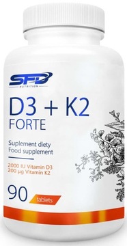 Witamina D3 + K2 MK-7 FORTE 90 tabl MOCNA SFD
