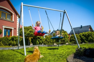 КОМПЛЕКТ САДОВЫХ КАЧЕШЕЙ, ГНЕЗДО АИСТА, ДЕТСКАЯ КАЧАЛКА